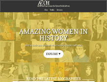 Tablet Screenshot of amazingwomeninhistory.com